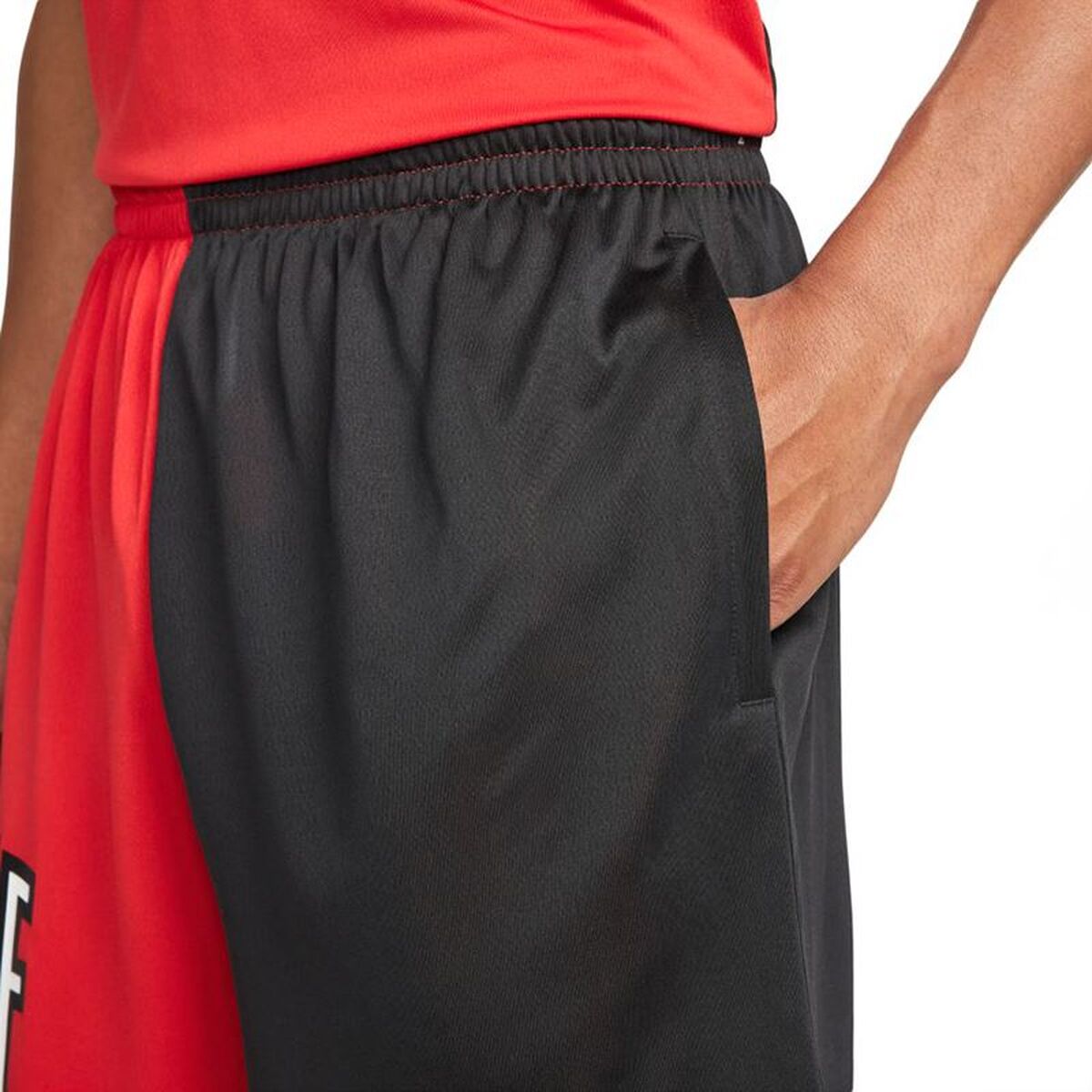 Short de Basketball Homme Nike DH7164-657 — Rouge, Taille L