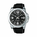 Montre Homme Casio Collection Noire — Bracelet Cuir, Ø 45 mm