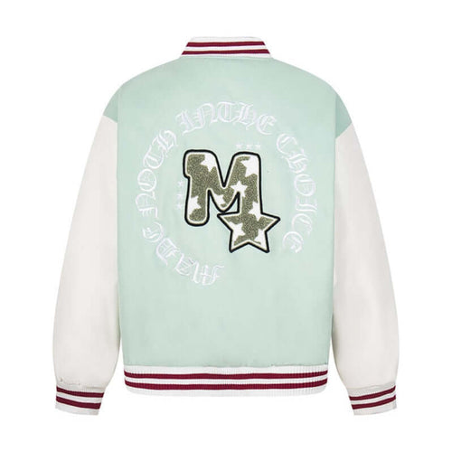 Blouson Baseball Brodé Lettres — Grozavu | Streetwear Premium