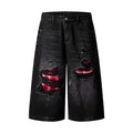 Pantalon Street Distressed Colorblock — Noir | Coupe Premium