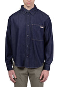 CALVIN KLEIN JEANS - Camicia uomo in denim con logo-3