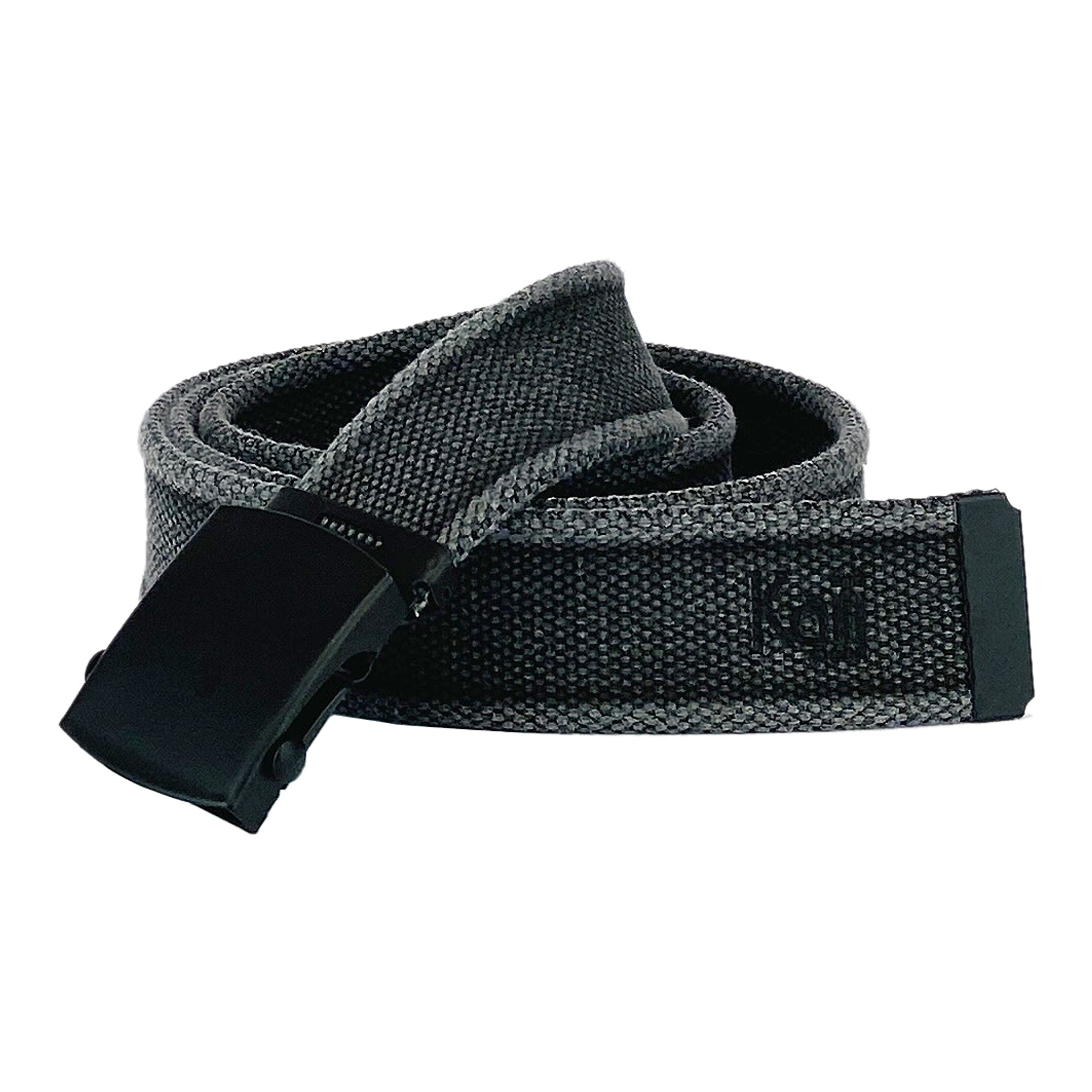 K4010KB | Cintura Nastro Canvas Stone Washed Col. Antracite con Fibbia Nero Opaco. Dimensioni: cm 125 x 4 x 0,5 Taglia Unica - Accorciabile. Confezione: Gift Box rigido fondo/coperchio                         Ceinture ruban en toile délavée anthracite