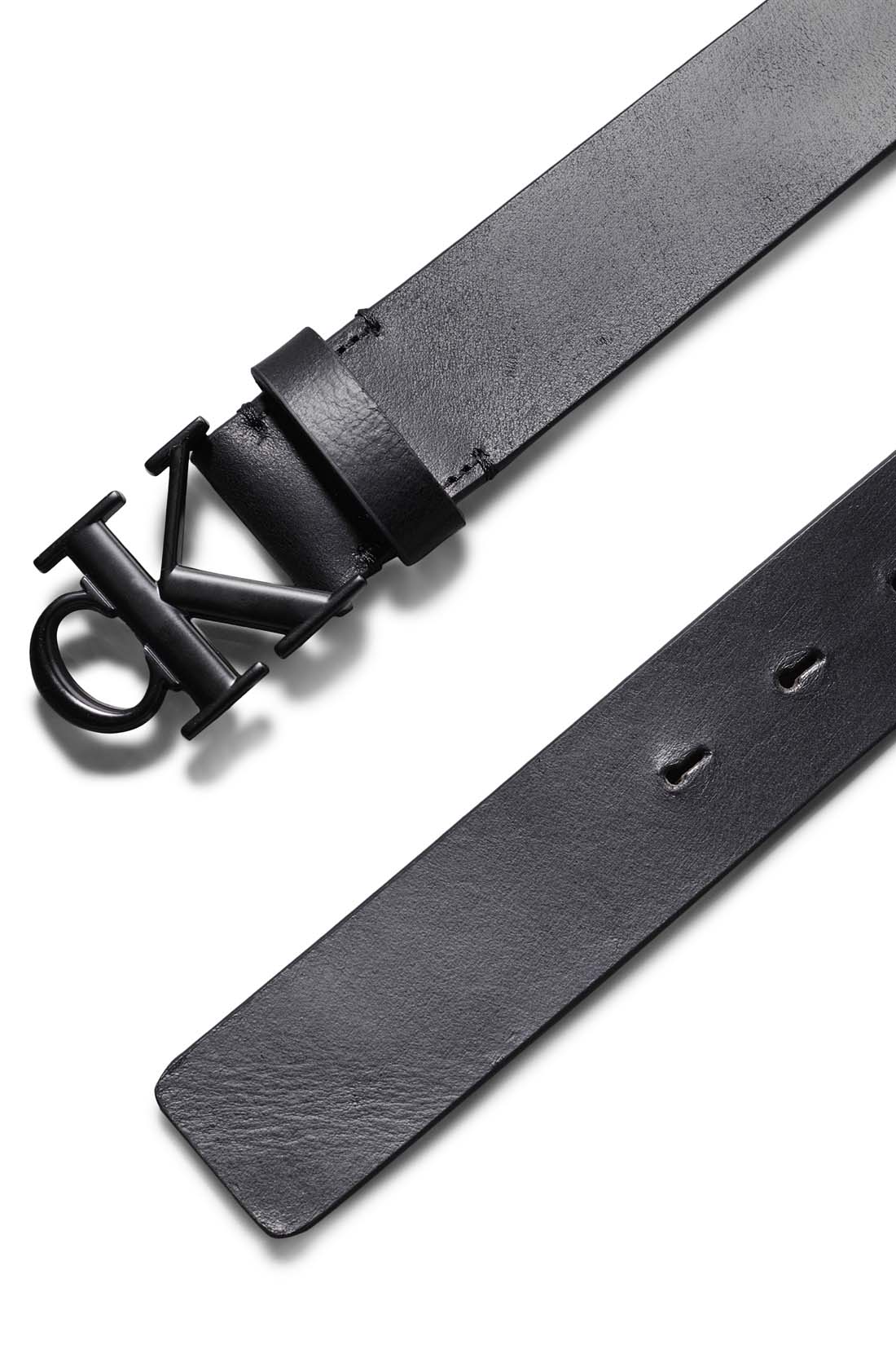 CALVIN KLEIN JEANS - Men's belt with monogram buckle-1