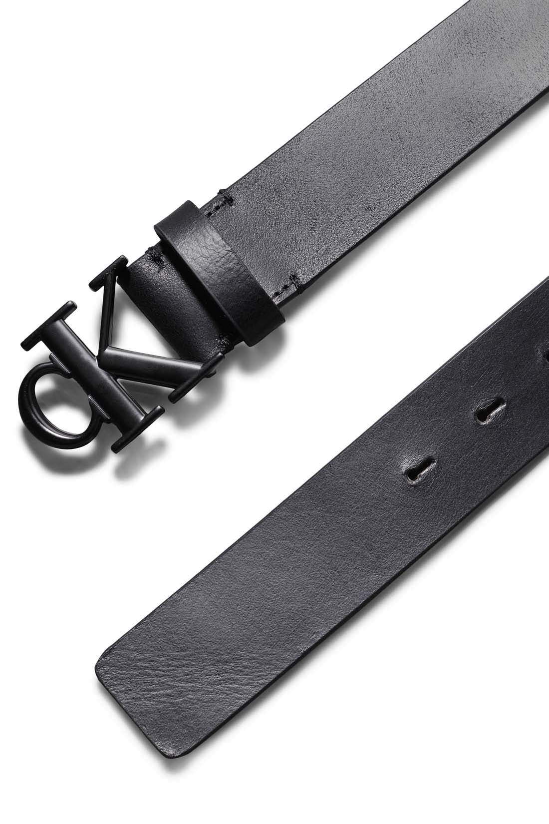 CALVIN KLEIN JEANS - Men's belt with monogram buckle-4