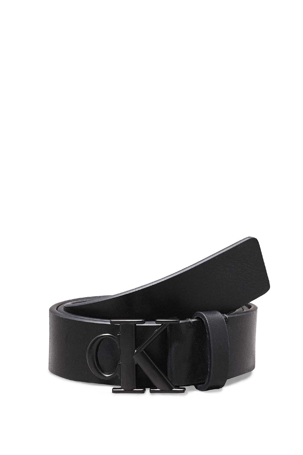 CALVIN KLEIN JEANS - Men's belt with monogram buckle-2