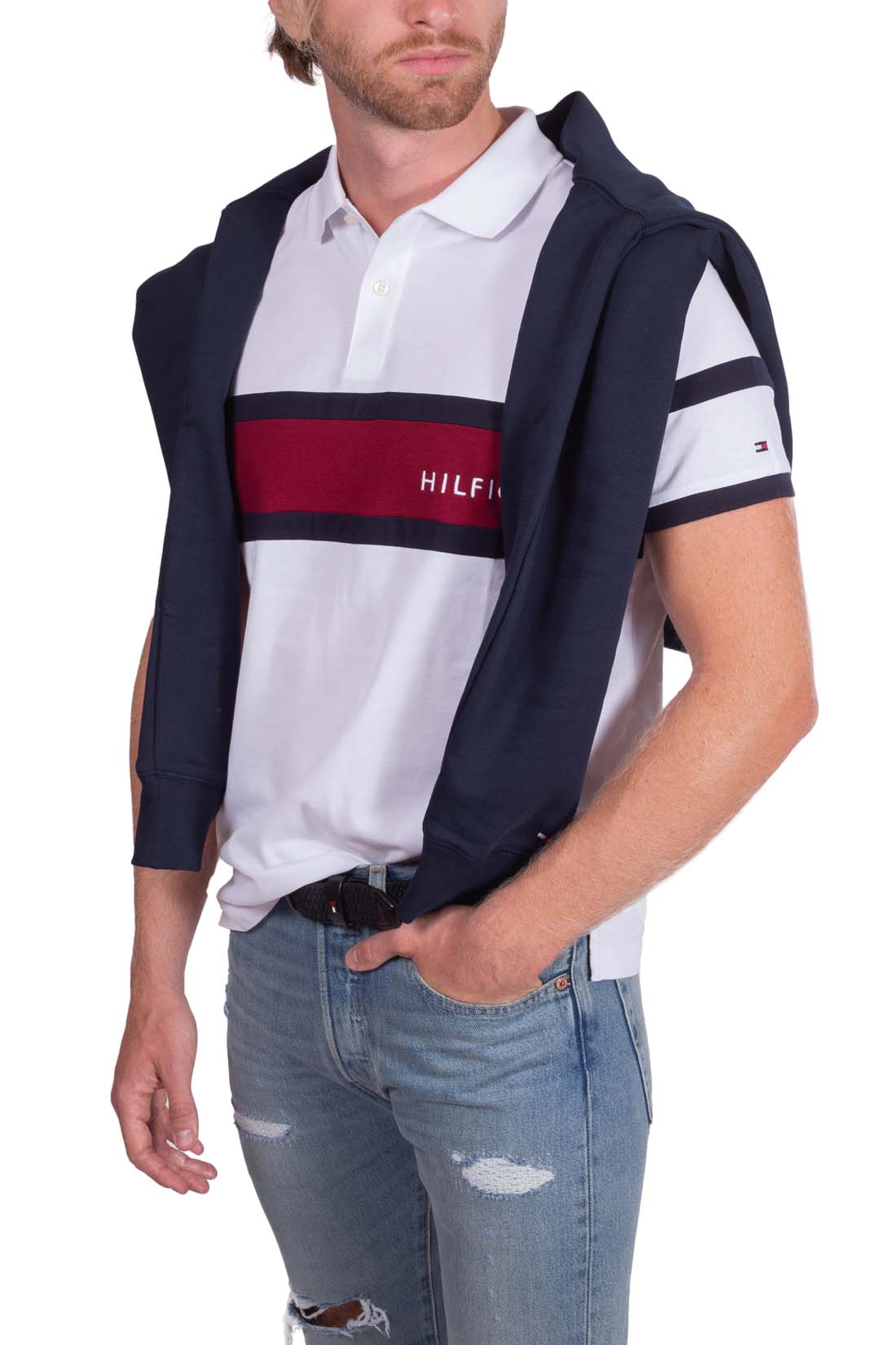 TOMMY HILFIGER - Polo uomo regular colorblock-3