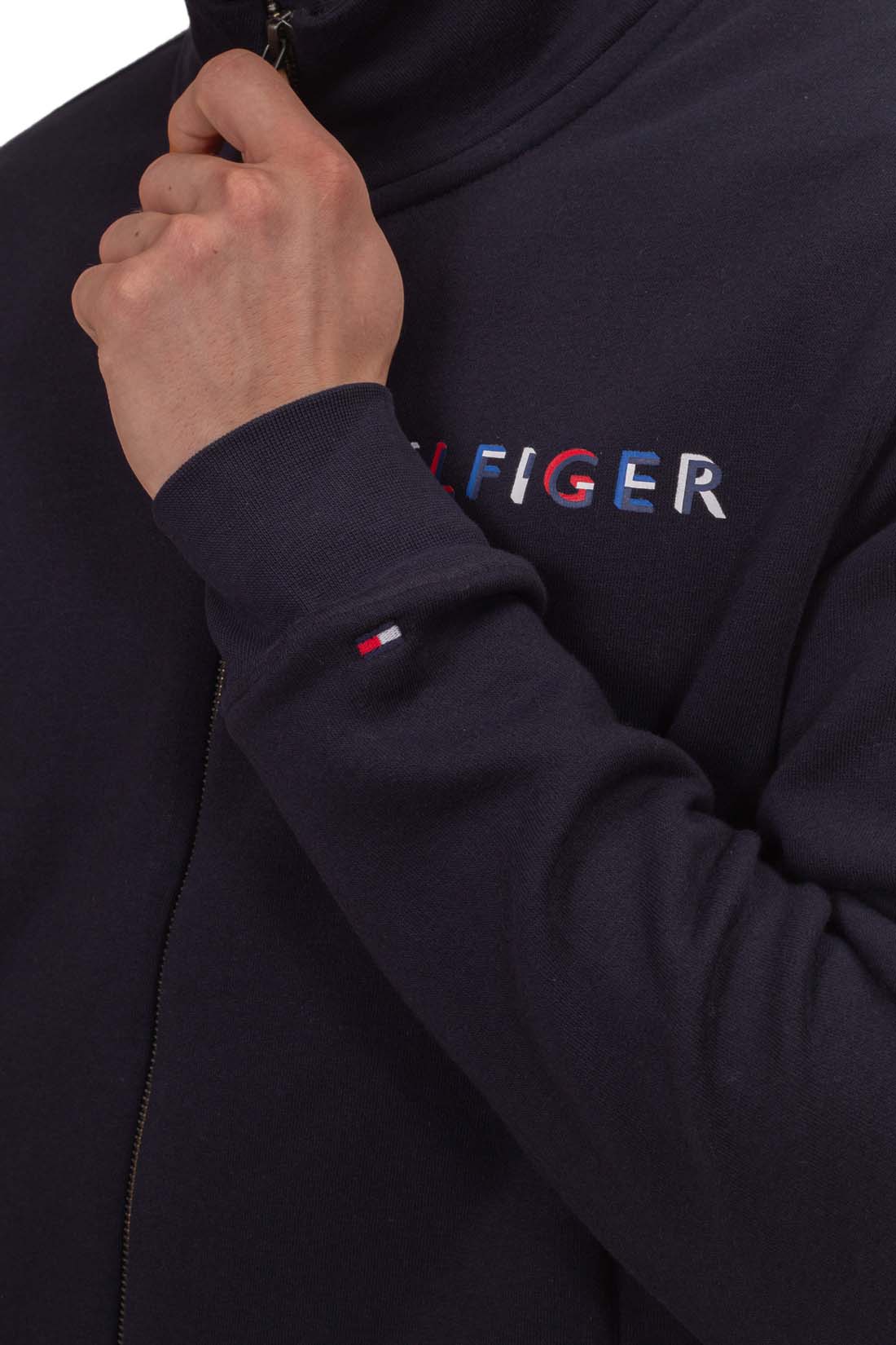 TOMMY HILFIGER - Men's winter zip-through sweatshirt with 3D logo-4