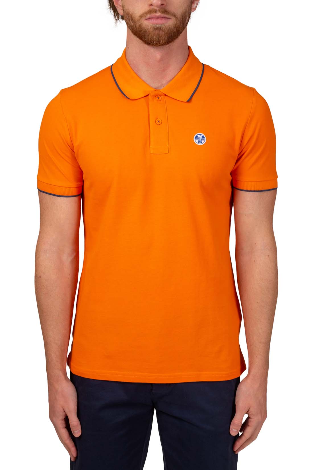 NORTH SAILS -Polo classique pour homme avec détails contrastés                     Men's regular polo shirt with contrasting details