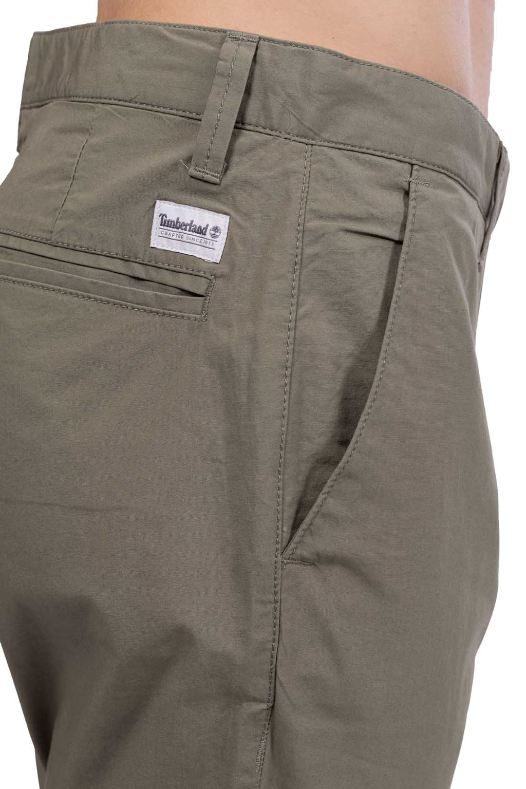 TIMBERLAND - Men's chino trousers with logo patch-4