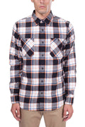 TIMBERLAND - Men's tartan shirt with logo label-1