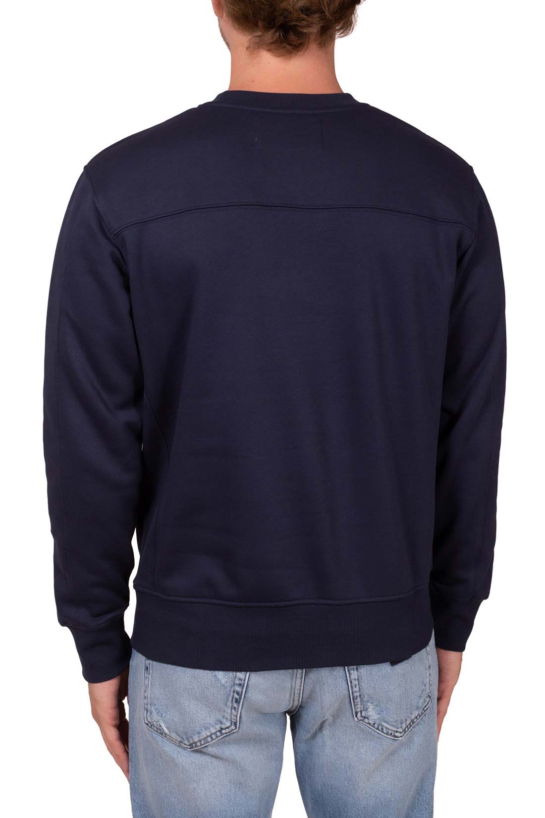 CALVIN KLEIN JEANS - Felpa uomo con ricamo logo  - Taglia XS-3