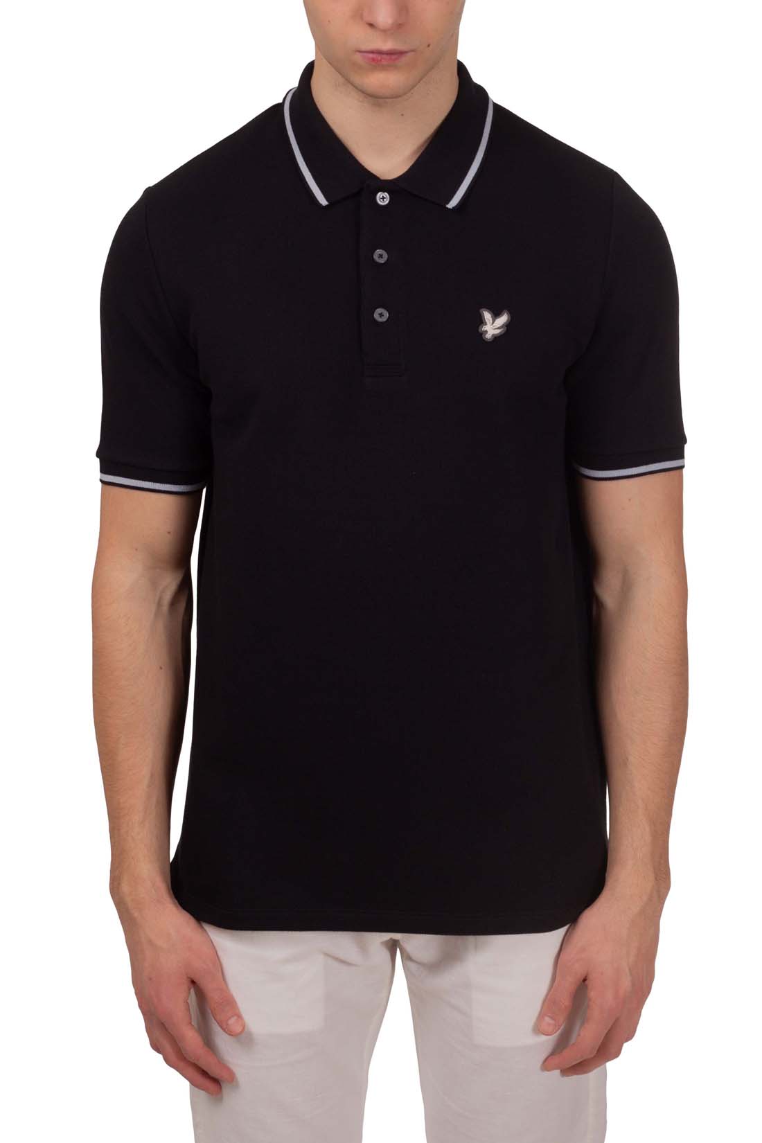 LYLE & SCOTT - Men's polo shirt with flatback pique  - Size XXL-37