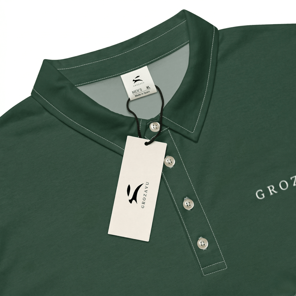 Polo Slim Fit Imprimé All-Over — Grozavu | Élégance Quotidienne