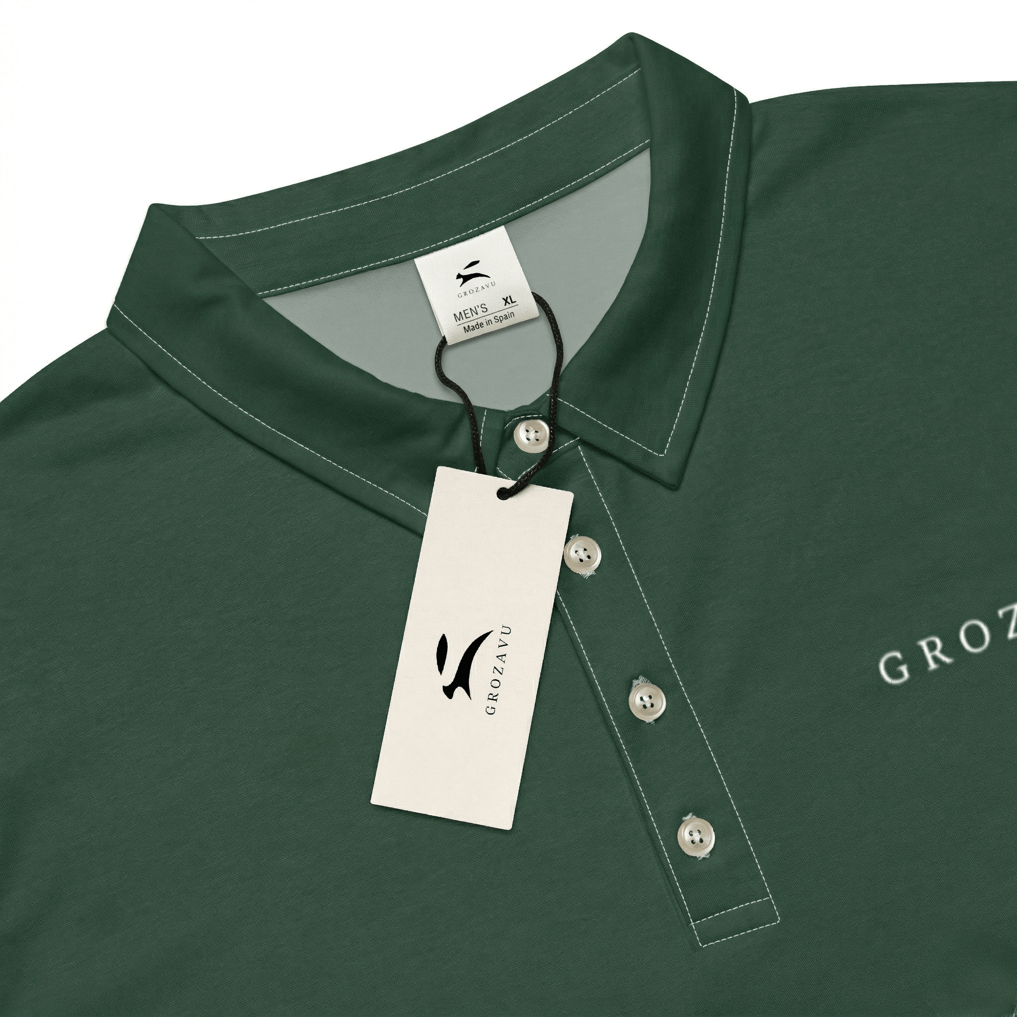 Polo Slim Fit Imprimé All-Over — Grozavu | Élégance Quotidienne