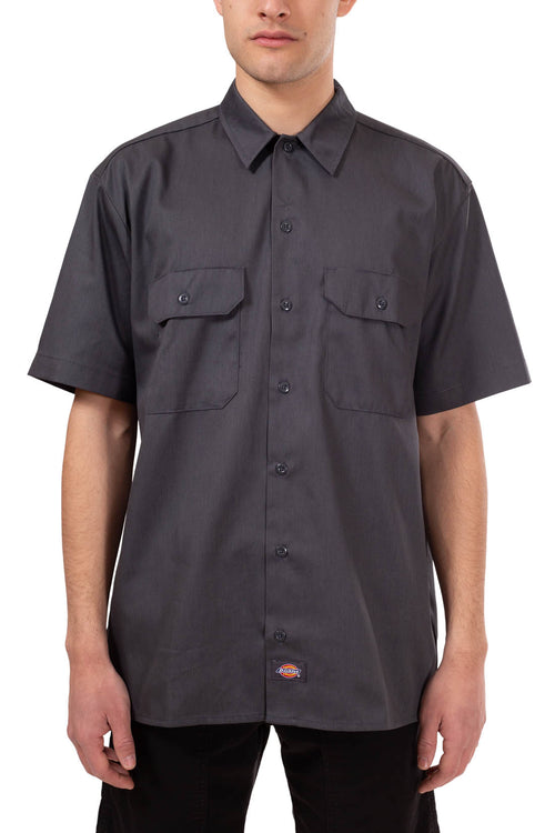 DICKIES - Camicia uomo a maniche corte con dettaglio signature-0