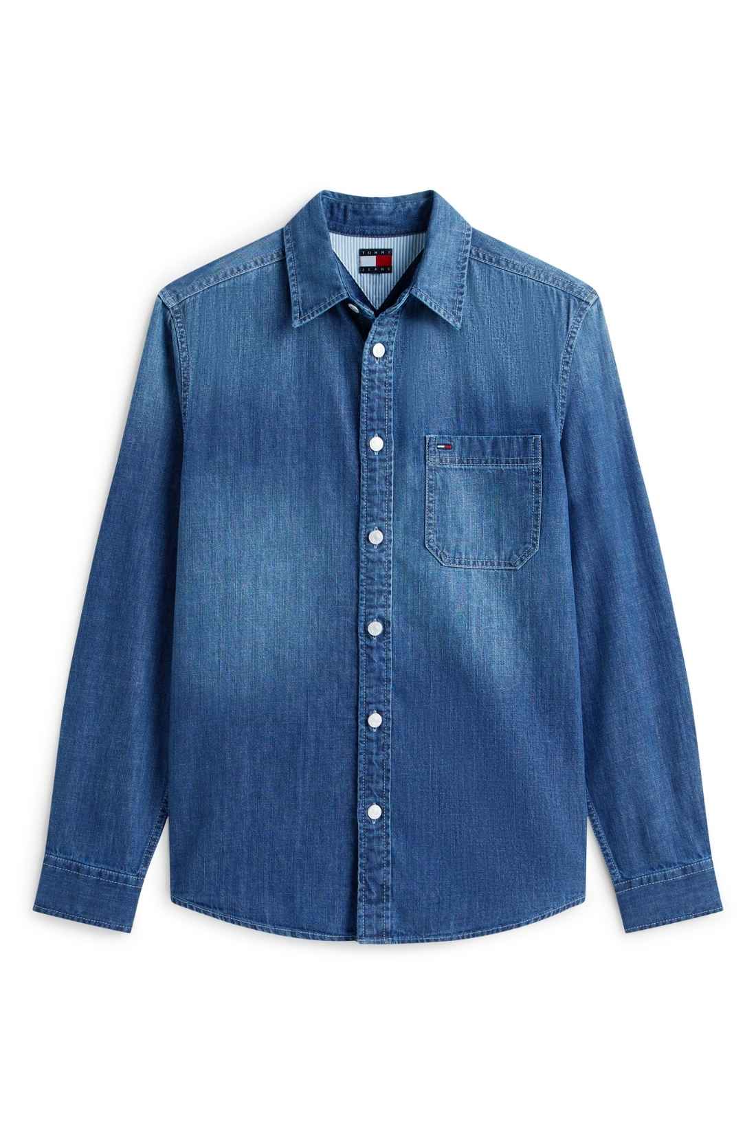 TOMMY JEANS - Chemise en jean classique pour homme                 Men's regular denim shirt