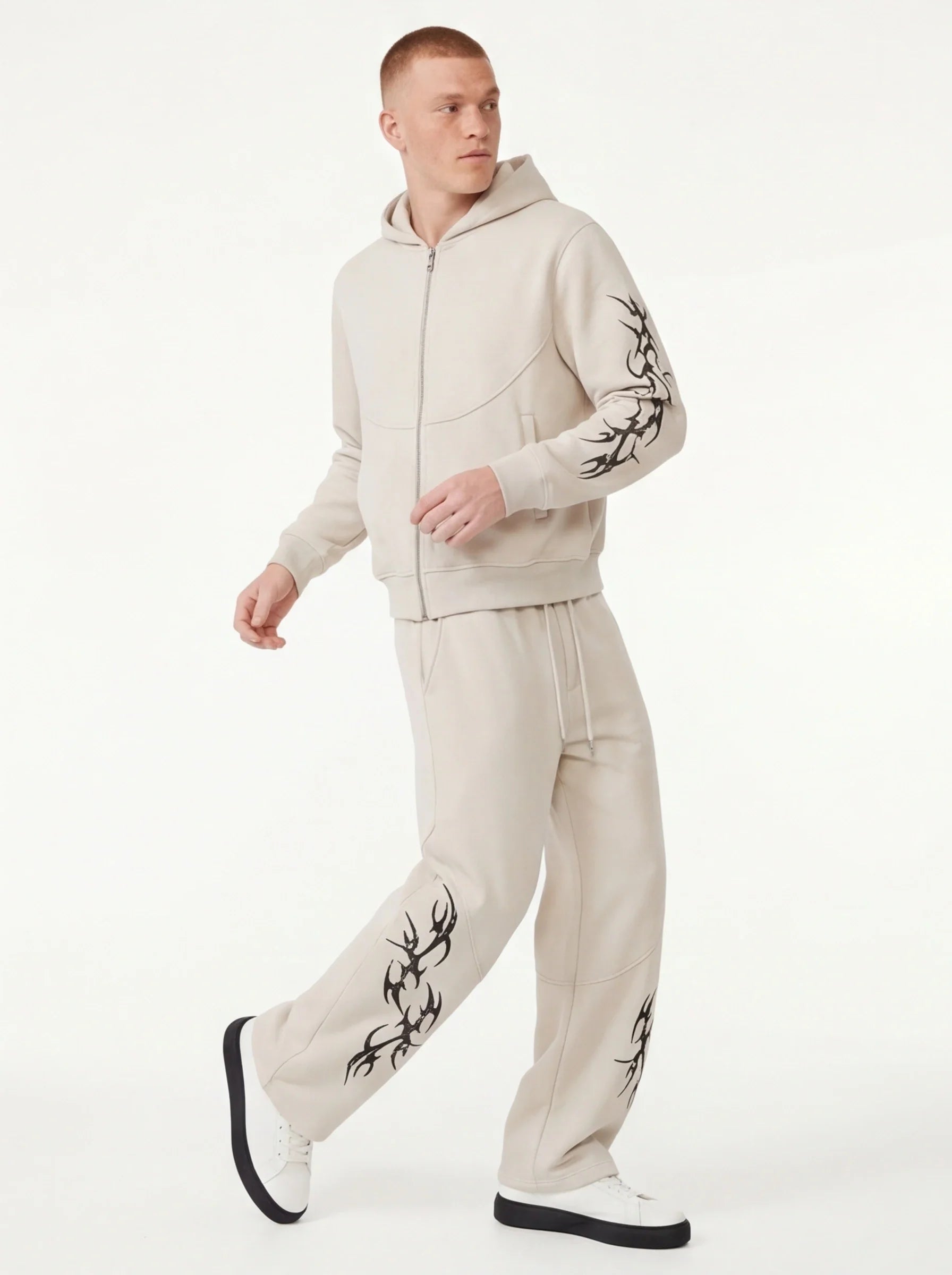 Survêtement Zippé — Grozavu | Ensemble Hoodie & Pantalon Premium