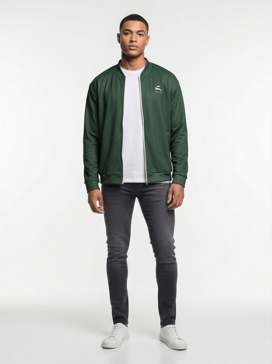 Bomber Veste Aérodynamique Fibre Organique — Grozavu | Détails Raffinés