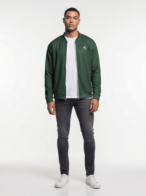 Bomber Veste Aérodynamique Fibre Organique — Grozavu | Détails Raffinés