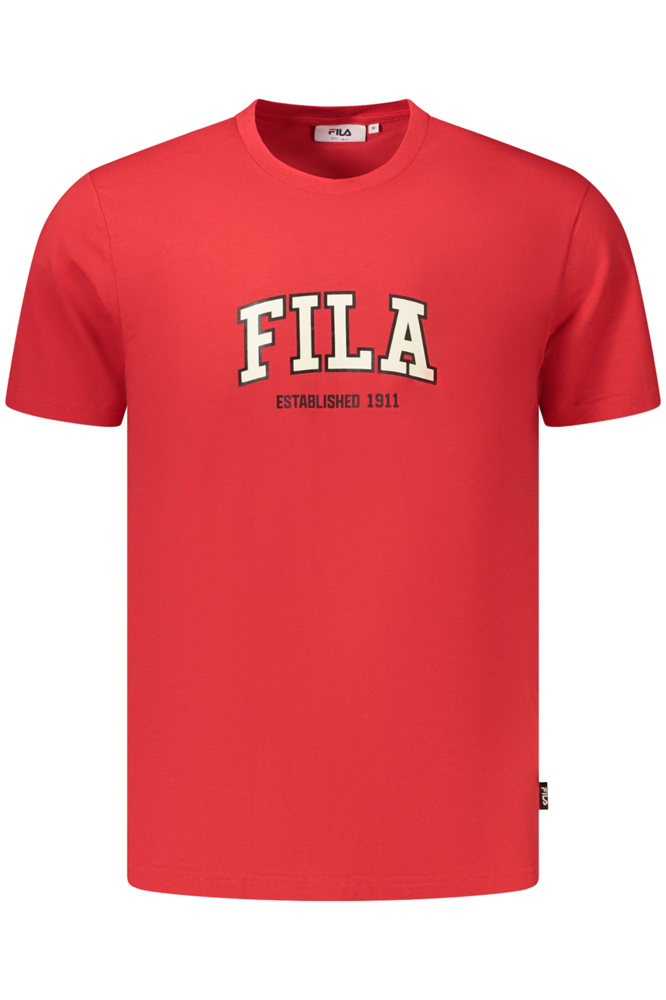 FILA T-Shirt Homme Manches Courtes Rouge Rifredi