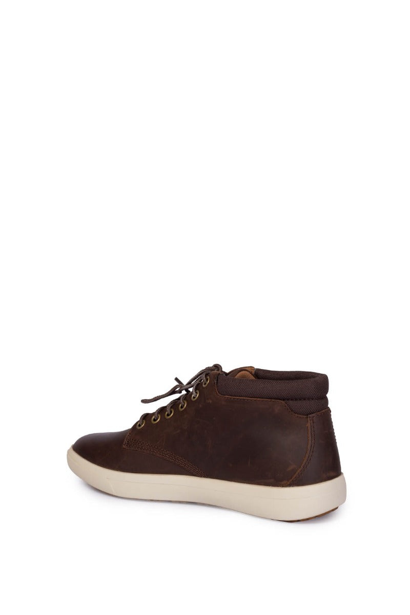 TIMBERLAND - Men's brown leather Ashwood Park chukka