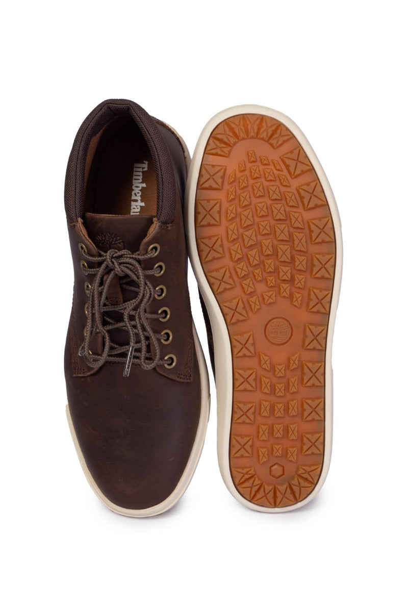 TIMBERLAND - Men's brown leather Ashwood Park chukka