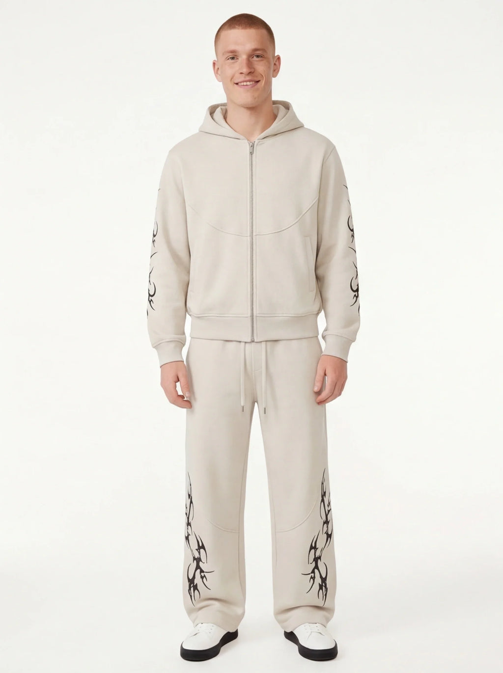 Survêtement Zippé — Grozavu | Ensemble Hoodie & Pantalon Premium