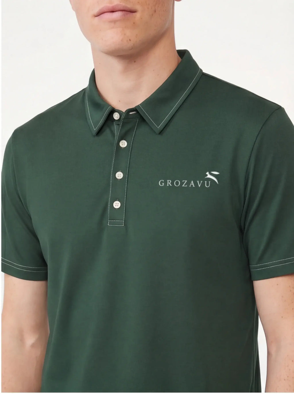 Polo Slim Fit Imprimé All-Over — Grozavu | Élégance Quotidienne