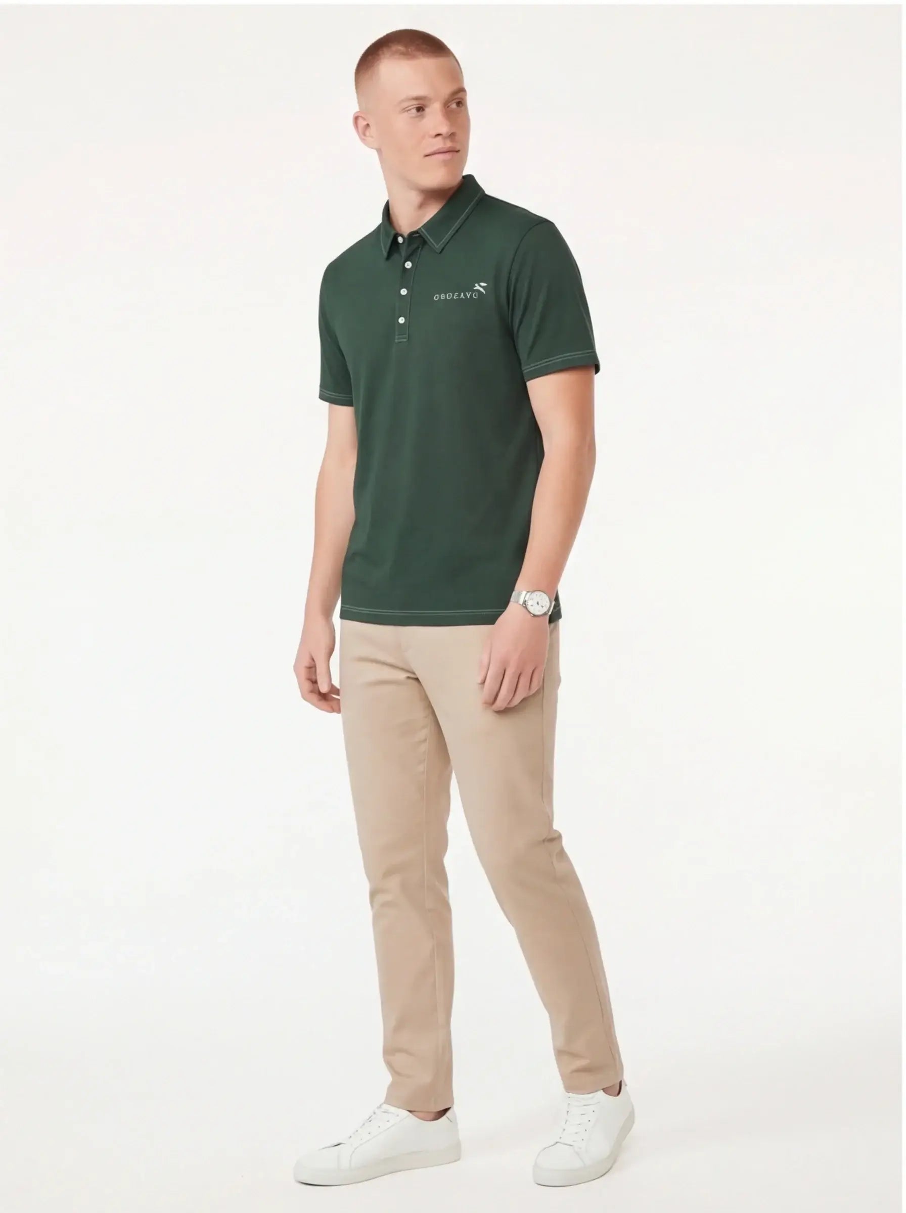 Polo Slim Fit Imprimé All-Over — Grozavu | Élégance Quotidienne